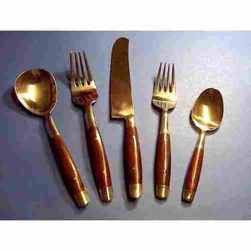 Polished Brass Cutlery Set