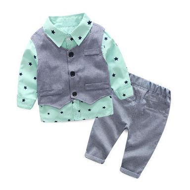 Breathable Infant Boys Waistcoat Suit