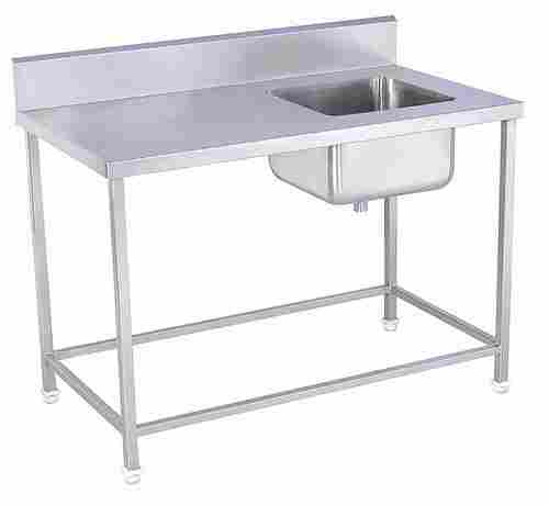 Single SS Sink with Table