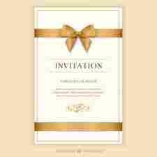 Glittering Look Invitation Cards