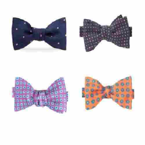 Dotted Satin Bow Tie
