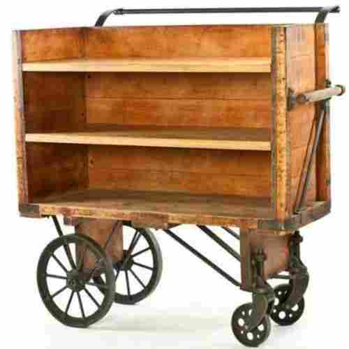 Vintage Industrial Wooden Cart