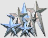 Silver Attractive Design Hanging Star