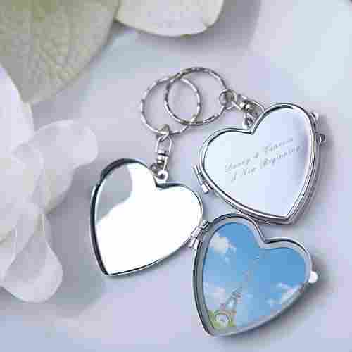 Reliable Heart Mirror Key Chain