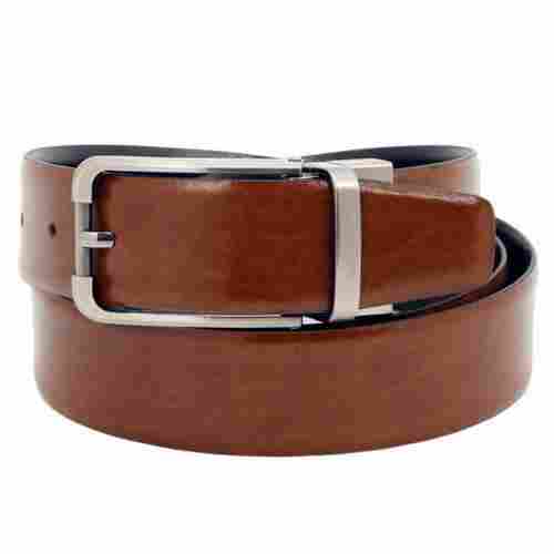 Mens Brown Reversible Leather Belt