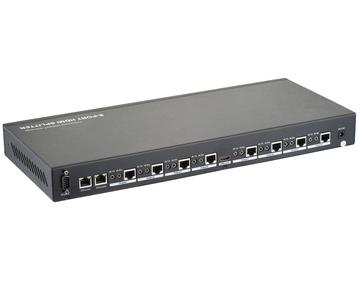 100m 1x8 HDBaseT Splitter, Ethernet, RS232, Bi-Direction IR, CEC, 4Kx2K