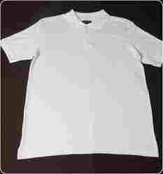 Mens White Color Half Sleeve T-Shirt (MTS004)