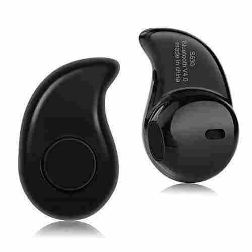 Dark Black Wireless Bluetooth Earphone