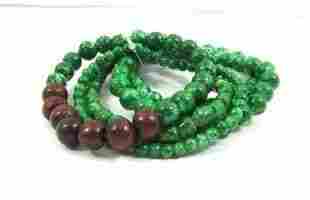 Glass and Wooden Bead Made Bracelets