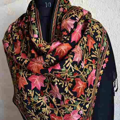 Flower Designer Kashmiri Embroidery Shawls