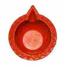 Decorative Red Diwali Diya