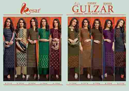 Kesar Gulzar Pure Pashmina Winter Salwar Suits Catalog