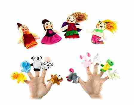 Animal And Mermaid Baby Finger Puppets