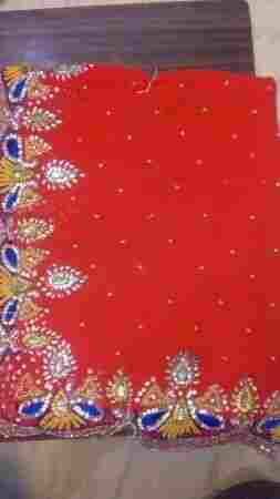 Embroidered Zari Saree