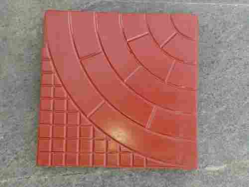 Single Round Checkered Tiles Mould