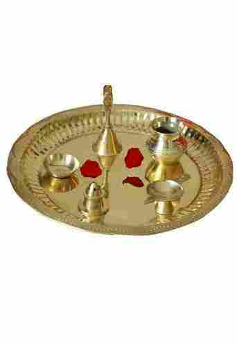 Brass Pooja Thali Set
