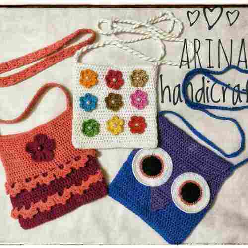 Fancy Crochet Kids Handbags