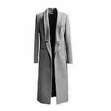 Ladies Grey Color Long Coat