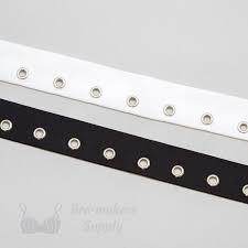 White and Black Color Eyelet Tape