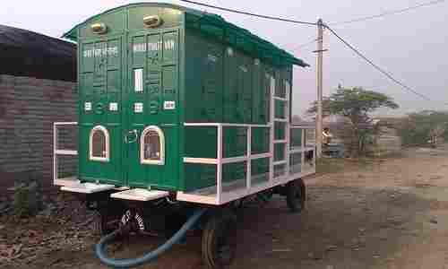 Green Mobile Toilet Van