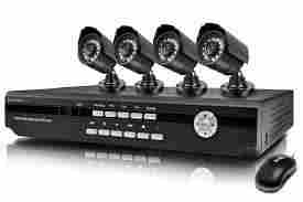 Black CCTV Surveillance Camera
