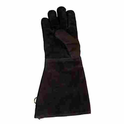 Dark Blue Leather Gloves