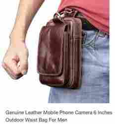 Mobile Phone Leather Waist Bag