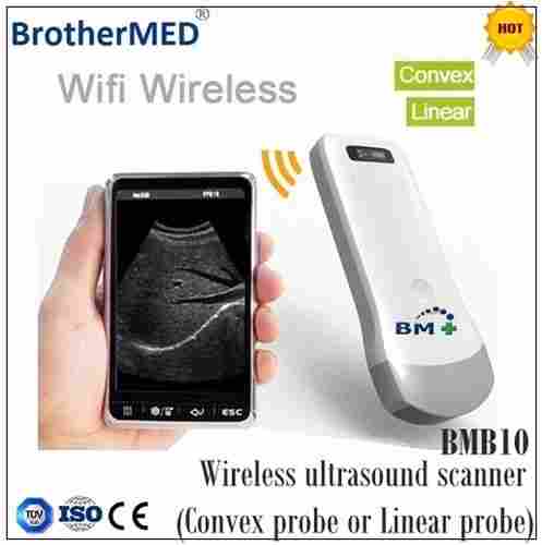 Wireless Ultrasound Scanner With Convex Probe Or Linear Probe