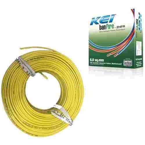 Yellow Color Insulated PVC Cable (KEI)