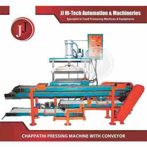 Chapati Pressing Machine With Conveyor with Min. 0.3 mm Adjustable Thickness