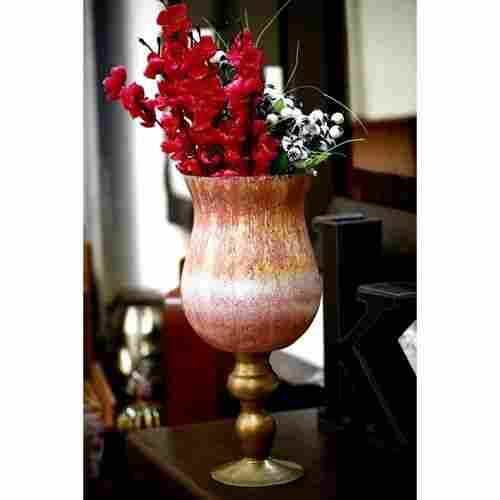 Hues of Fire Glass Flower Vase
