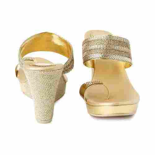 Designer Party Wear Wedges Slippers