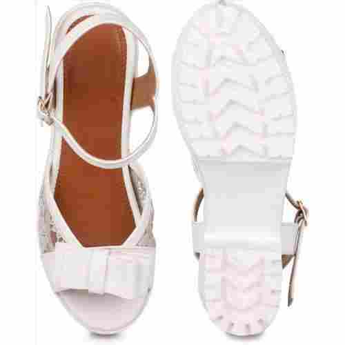 White Ladies Wedges Sandals