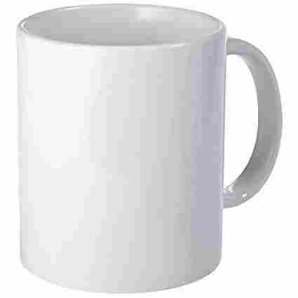 Plain White Ceramic Coffee Mug