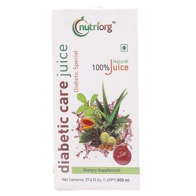 Nutriorg Diabetic Care Juice (800 ML, Natural Flavour)