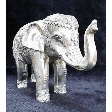 Chemical Resistant Precise Design Silver Elephant Statue