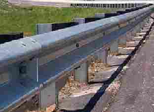 Metal Beam Crash Barrier for Roadway Safety