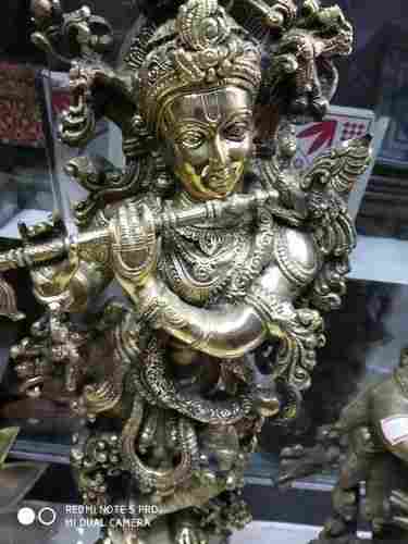 Excellent Finishing Brass Krishna Idol
