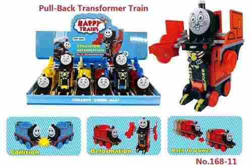Pull Back Transformer Train Toys