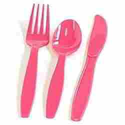 Disposable Red Plastic Fork