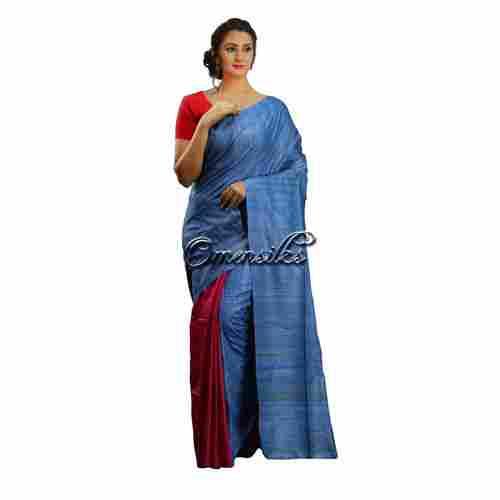 Pure Ghicha Tussar Silk Handcrafted Saree