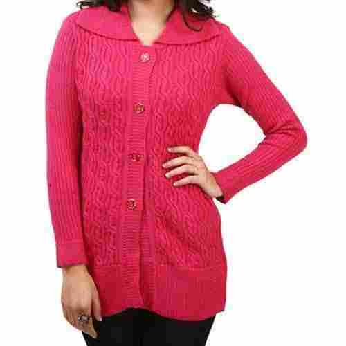 Ladies Pink Color Designer Sweater
