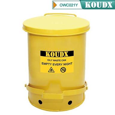 Yellow Colored Oily Waste Cans Application: Commercial And Domestic Use