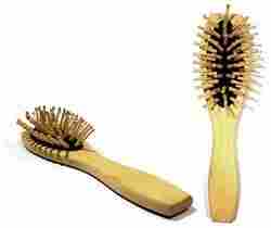 Wooden Hair Brush With Soft Base