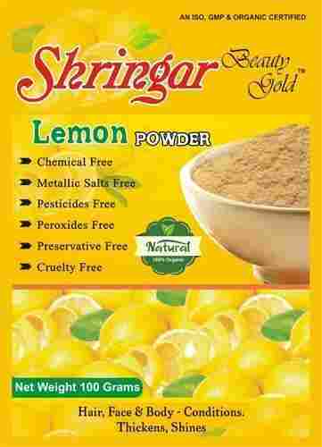 Lemon Powder for Hair and Skin Care