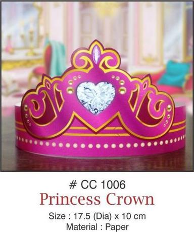 Pink Princess Paper Party Crown