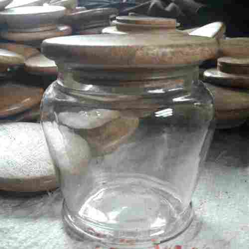Glass Jars With Wooden Cap