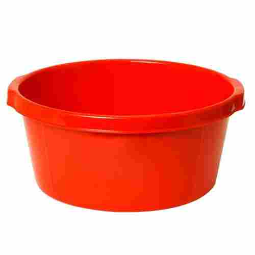 Red Round Plastic Tub