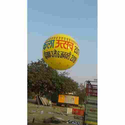 Yellow Printed Advertising Balloon