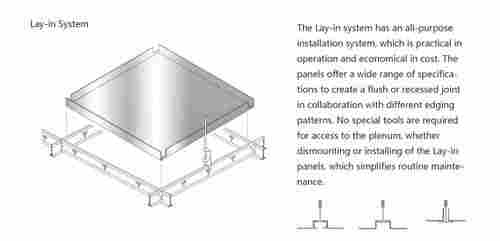 Lay-In Aluminum Ceiling